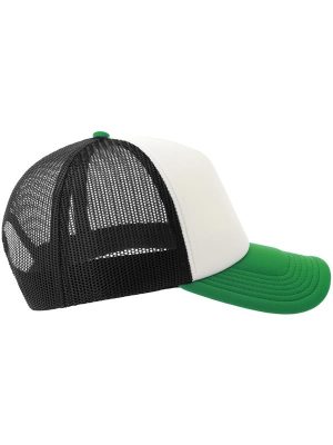 Atlantis Rapper S 5 Panel Structured Foam Mid Profile Curved Visor Recycled Trucker Cap Adult - Image 132