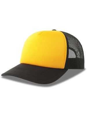 Atlantis Rapper S 5 Panel Structured Foam Mid Profile Curved Visor Recycled Trucker Cap Adult - Image 188
