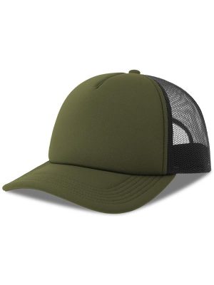 Atlantis Rapper S 5 Panel Structured Foam Mid Profile Curved Visor Recycled Trucker Cap Adult - Image 118