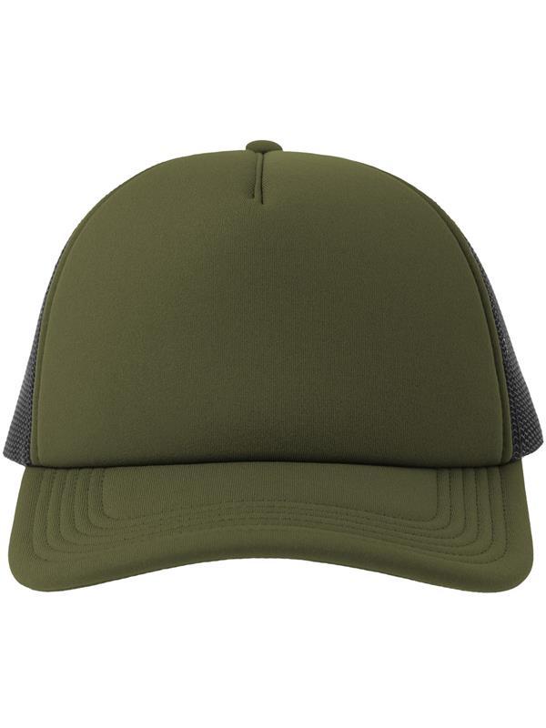 Atlantis Rapper S 5 Panel Structured Foam Mid Profile Curved Visor Recycled Trucker Cap Adult