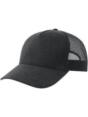 Atlantis Rapper Suede S 5 Panel Sustainable Trucker Cap Adult - Image 8