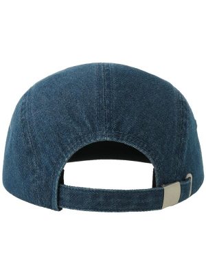 Atlantis Ruby 5 Panel Unstructured Low Profile Flat Visor Denim Recycled Camper Cap Adult - Image 25