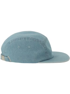 Atlantis Ruby 5 Panel Unstructured Low Profile Flat Visor Denim Recycled Camper Cap Adult - Image 32