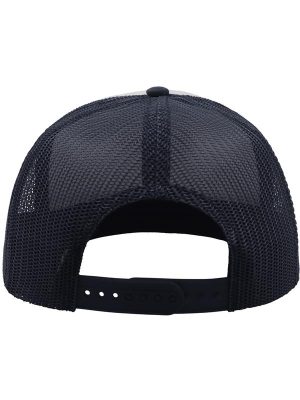 Atlantis Snap 90s Flat Visor 5 Panel Trucker Cap Adult - Image 6