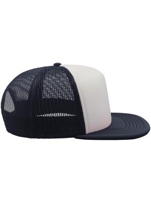 Atlantis Snap 90s Flat Visor 5 Panel Trucker Cap Adult - Image 7