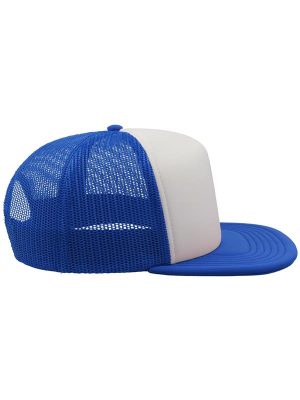 Atlantis Snap 90s Flat Visor 5 Panel Trucker Cap Adult - Image 11