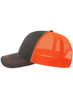 Atlantis Sonic S 6 Panel Structured Mid Profile Mid Visor Contrast Organic Trucker Cap Adult - Image 102