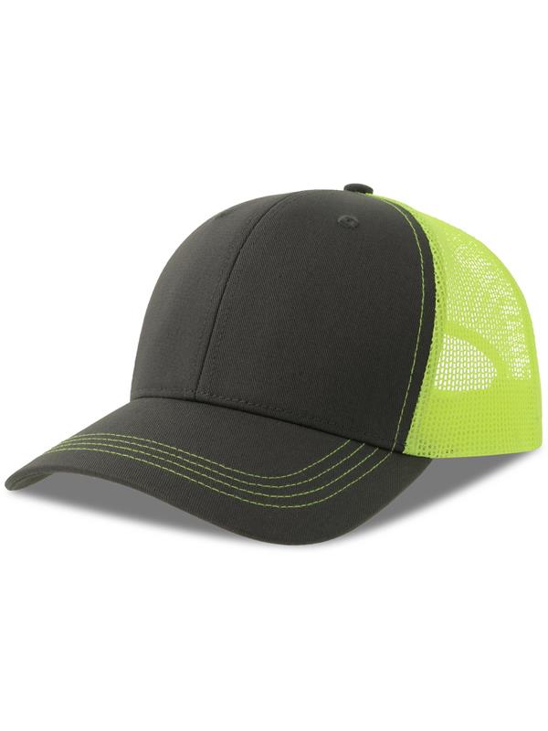 Atlantis Sonic S 6 Panel Structured Mid Profile Mid Visor Contrast Organic Trucker Cap Adult