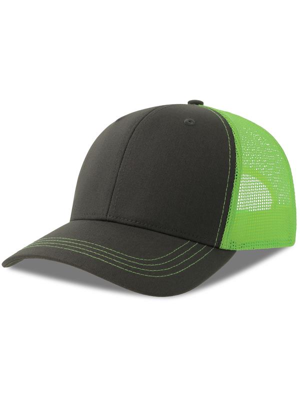 Atlantis Sonic S 6 Panel Structured Mid Profile Mid Visor Contrast Organic Trucker Cap Adult