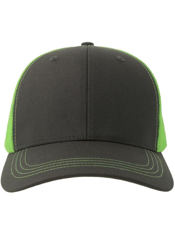 Atlantis Sonic S 6 Panel Structured Mid Profile Mid Visor Contrast Organic Trucker Cap Adult