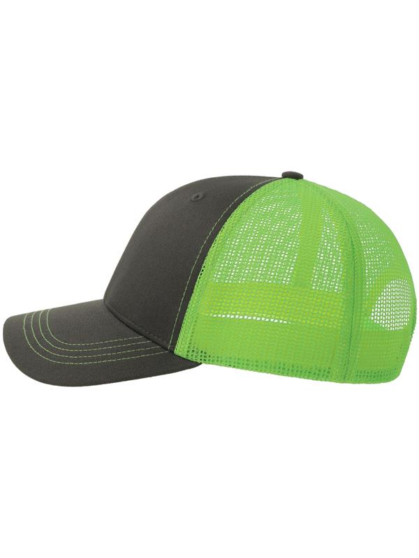 Atlantis Sonic S 6 Panel Structured Mid Profile Mid Visor Contrast Organic Trucker Cap Adult