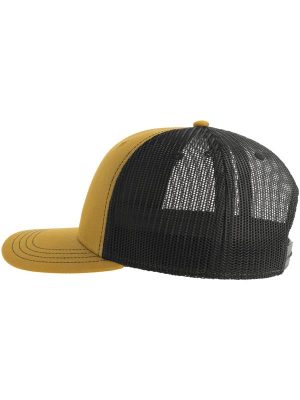 Atlantis Sonic S 6 Panel Structured Mid Profile Mid Visor Contrast Organic Trucker Cap Adult - Image 128