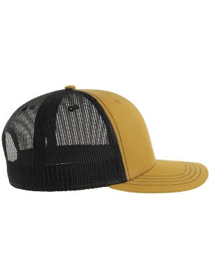 Atlantis Sonic S 6 Panel Structured Mid Profile Mid Visor Contrast Organic Trucker Cap Adult - Image 129