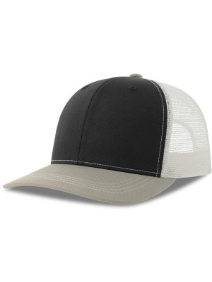 Atlantis Sonic S 6 Panel Structured Mid Profile Mid Visor Contrast Organic Trucker Cap Adult - Image 84