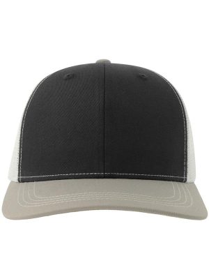 Atlantis Sonic S 6 Panel Structured Mid Profile Mid Visor Contrast Organic Trucker Cap Adult - Image 85
