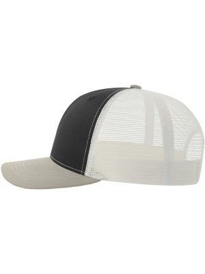 Atlantis Sonic S 6 Panel Structured Mid Profile Mid Visor Contrast Organic Trucker Cap Adult - Image 87