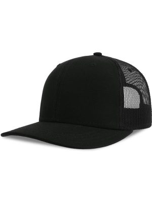 Atlantis Sonic S 6 Panel Structured Mid Profile Mid Visor Contrast Organic Trucker Cap Adult - Image 79
