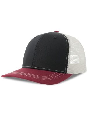 Atlantis Sonic S 6 Panel Structured Mid Profile Mid Visor Contrast Organic Trucker Cap Adult - Image 130