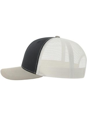 Atlantis Sonic S 6 Panel Structured Mid Profile Mid Visor Contrast Organic Trucker Cap Adult - Image 138