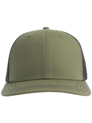 Atlantis Sonic S 6 Panel Structured Mid Profile Mid Visor Contrast Organic Trucker Cap Adult - Image 146