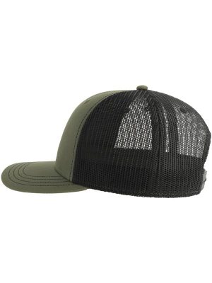 Atlantis Sonic S 6 Panel Structured Mid Profile Mid Visor Contrast Organic Trucker Cap Adult - Image 148