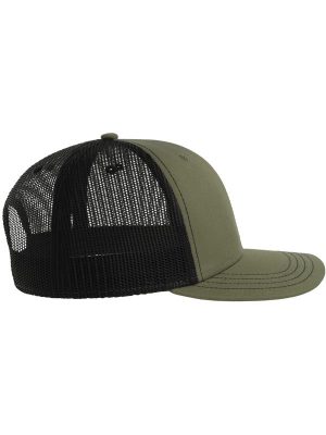 Atlantis Sonic S 6 Panel Structured Mid Profile Mid Visor Contrast Organic Trucker Cap Adult - Image 149