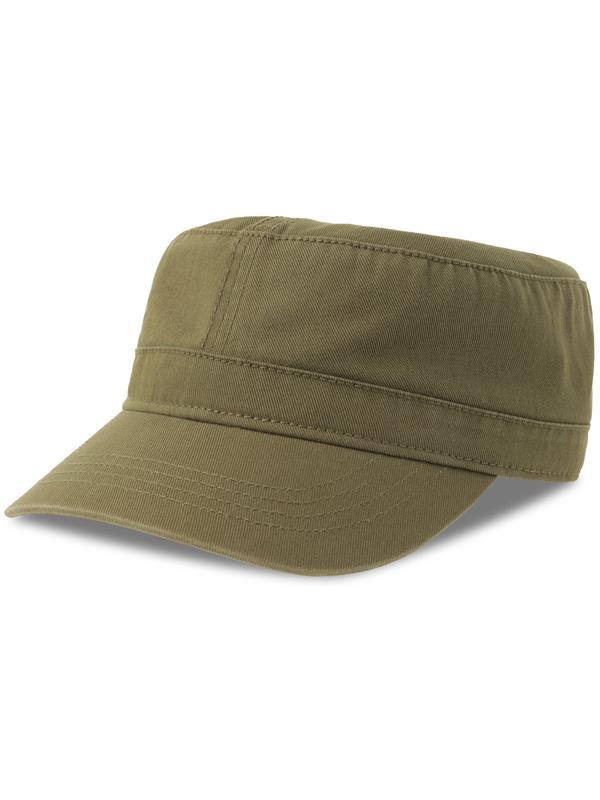 Atlantis Uniform S 2 Panel Unstructured Curved Visor Twill Organic Military Cap Adult