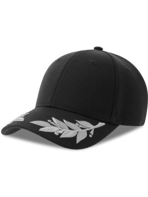 Atlantis Winner S 6 Panel Structured Mid Profile Curved Visor Laurel Embroidered Recycled Cap Adult - Image 12