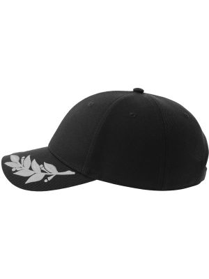 Atlantis Winner S 6 Panel Structured Mid Profile Curved Visor Laurel Embroidered Recycled Cap Adult - Image 14