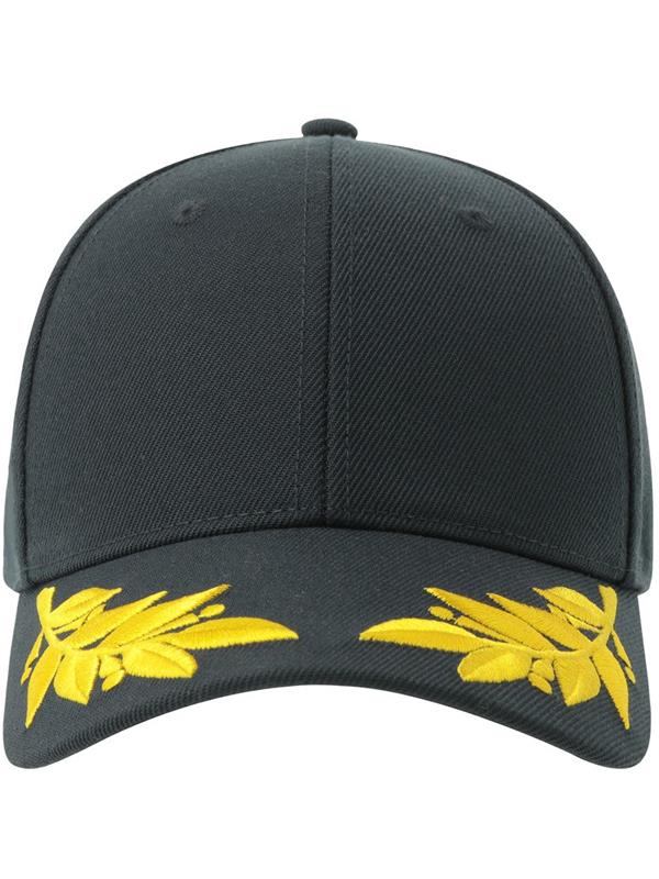 Atlantis Winner S 6 Panel Structured Mid Profile Curved Visor Laurel Embroidered Recycled Cap Adult