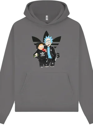 Rick and Morty Homies Printed Regular / Oversize Hoodie - Image 4