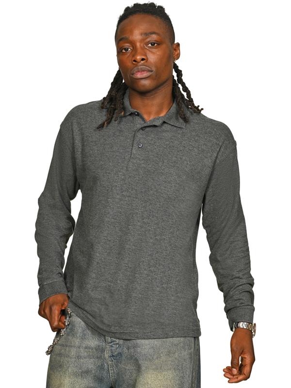 Casual Classics Classic Ringspun 190 Regular Fit LS Polo Adult