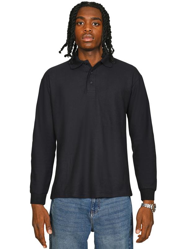 Casual Classics Classic Ringspun 190 Regular Fit LS Polo Adult