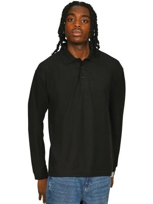 Casual Classics Classic Ringspun 190 Regular Fit LS Polo Adult - Image 2