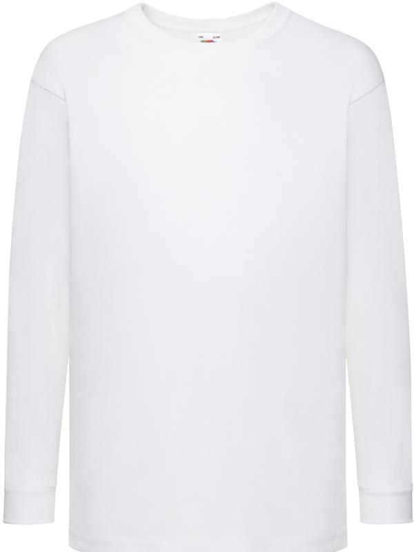 Fruit Of The Loom Valueweight Open End 165 Regular Fit LS Tee Kids