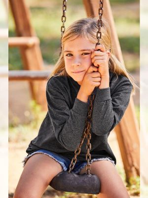 Fruit Of The Loom Valueweight Open End 165 Regular Fit LS Tee Kids - Image 1