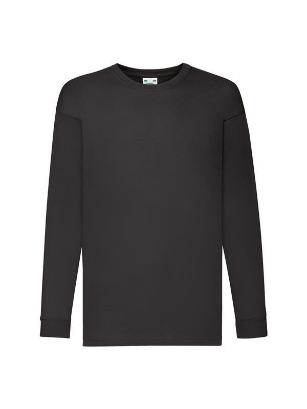 Fruit Of The Loom Valueweight Open End 165 Regular Fit LS Tee Kids