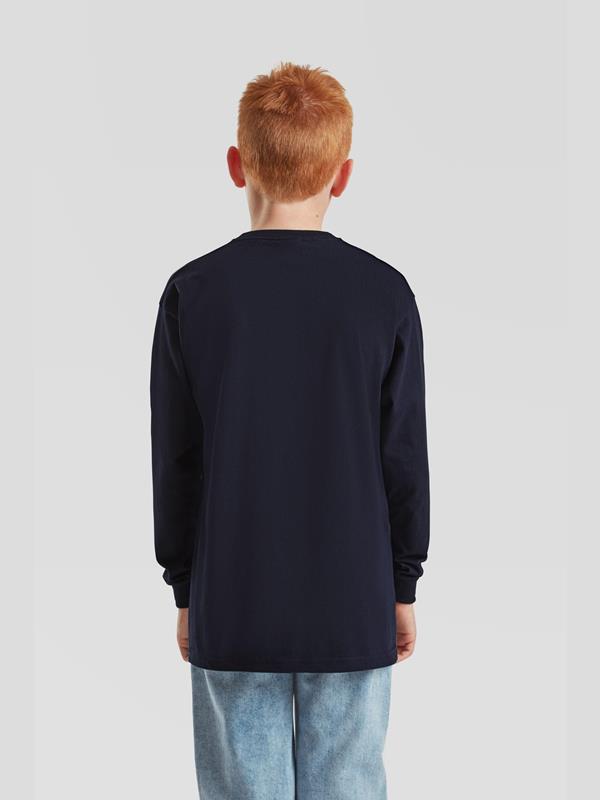 Fruit Of The Loom Valueweight Open End 165 Regular Fit LS Tee Kids