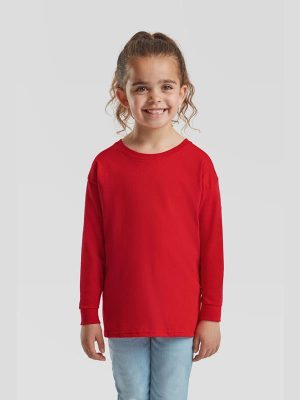 Fruit Of The Loom Valueweight Open End 165 Regular Fit LS Tee Kids - Image 29