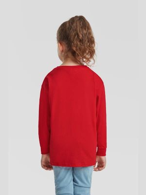 Fruit Of The Loom Valueweight Open End 165 Regular Fit LS Tee Kids - Image 30