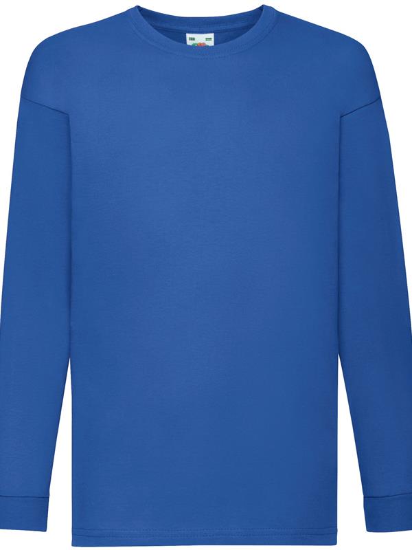 Fruit Of The Loom Valueweight Open End 165 Regular Fit LS Tee Kids