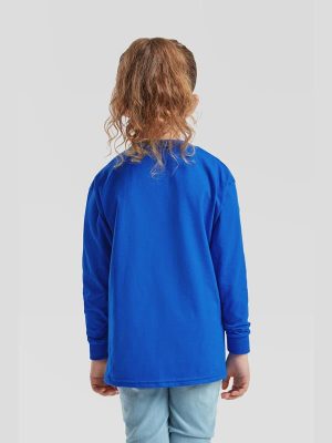 Fruit Of The Loom Valueweight Open End 165 Regular Fit LS Tee Kids - Image 36