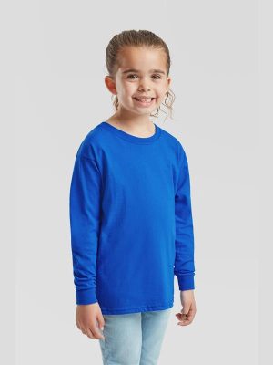 Fruit Of The Loom Valueweight Open End 165 Regular Fit LS Tee Kids - Image 37