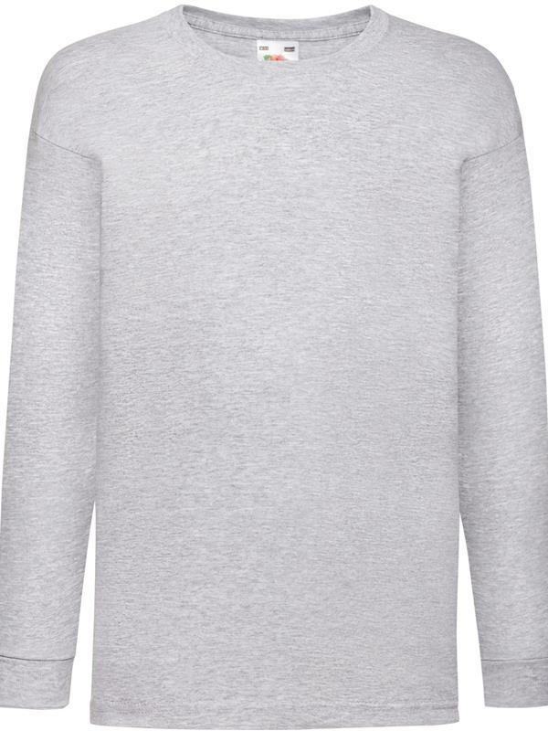 Fruit Of The Loom Valueweight Open End 165 Regular Fit LS Tee Kids