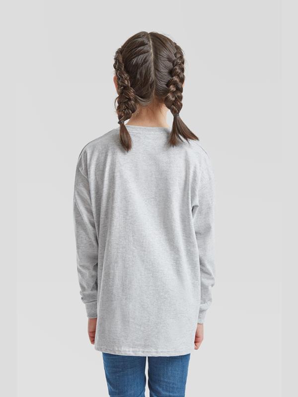 Fruit Of The Loom Valueweight Open End 165 Regular Fit LS Tee Kids
