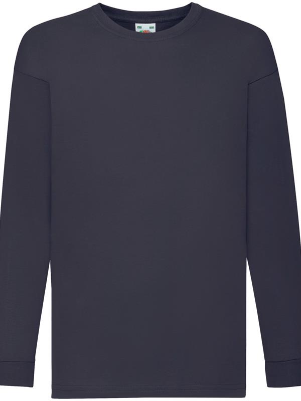 Fruit Of The Loom Valueweight Open End 165 Regular Fit LS Tee Kids