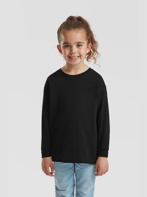 Fruit Of The Loom Valueweight Open End 165 Regular Fit LS Tee Kids - Image 11