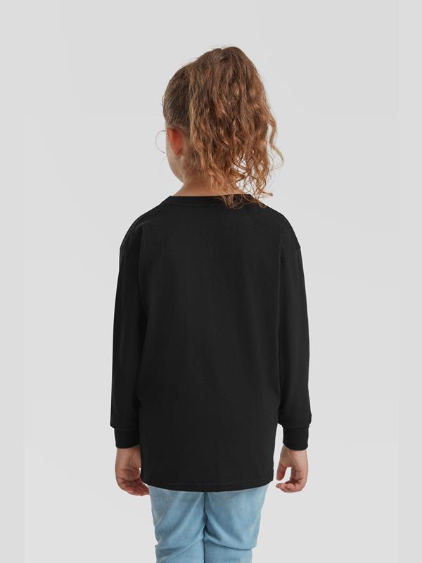 Fruit Of The Loom Valueweight Open End 165 Regular Fit LS Tee Kids