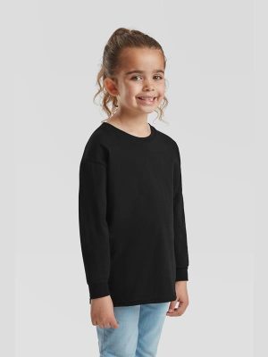 Fruit Of The Loom Valueweight Open End 165 Regular Fit LS Tee Kids - Image 13