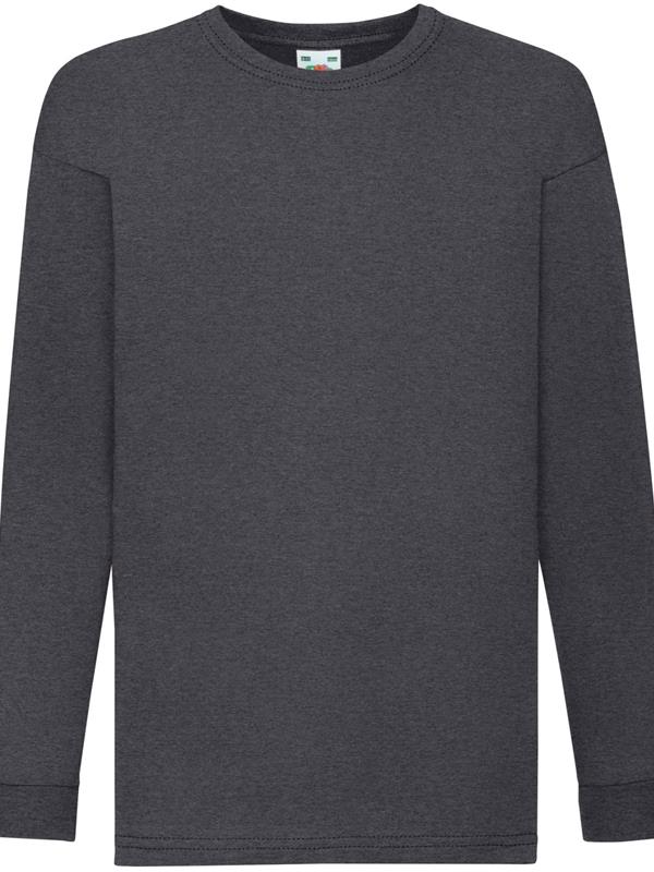 Fruit Of The Loom Valueweight Open End 165 Regular Fit LS Tee Kids